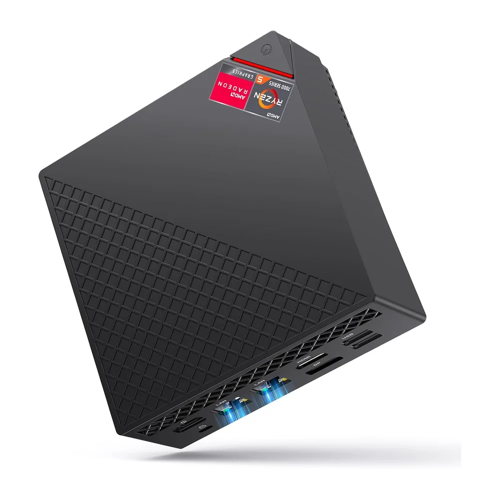 NiPoGi AM06PRO Mini PC,АMD Ryzen 5 7430U,WIN-11 Pro,16GB DDR4,512GB SSD