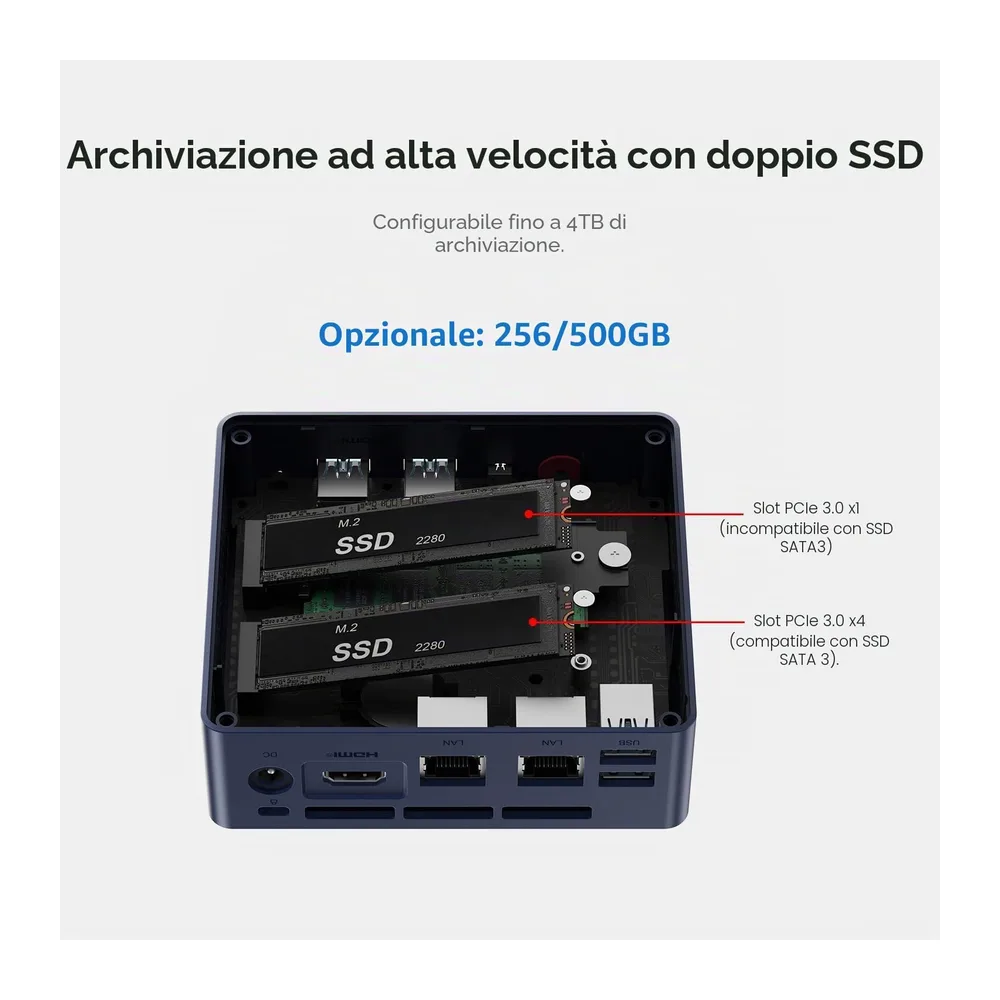Beelink MINI-S13 Pro Mini PC, Processore Intel Twin Alder Lake-N150 (fino a 3,60 GHz), Mini Computer, 16 GB — 6