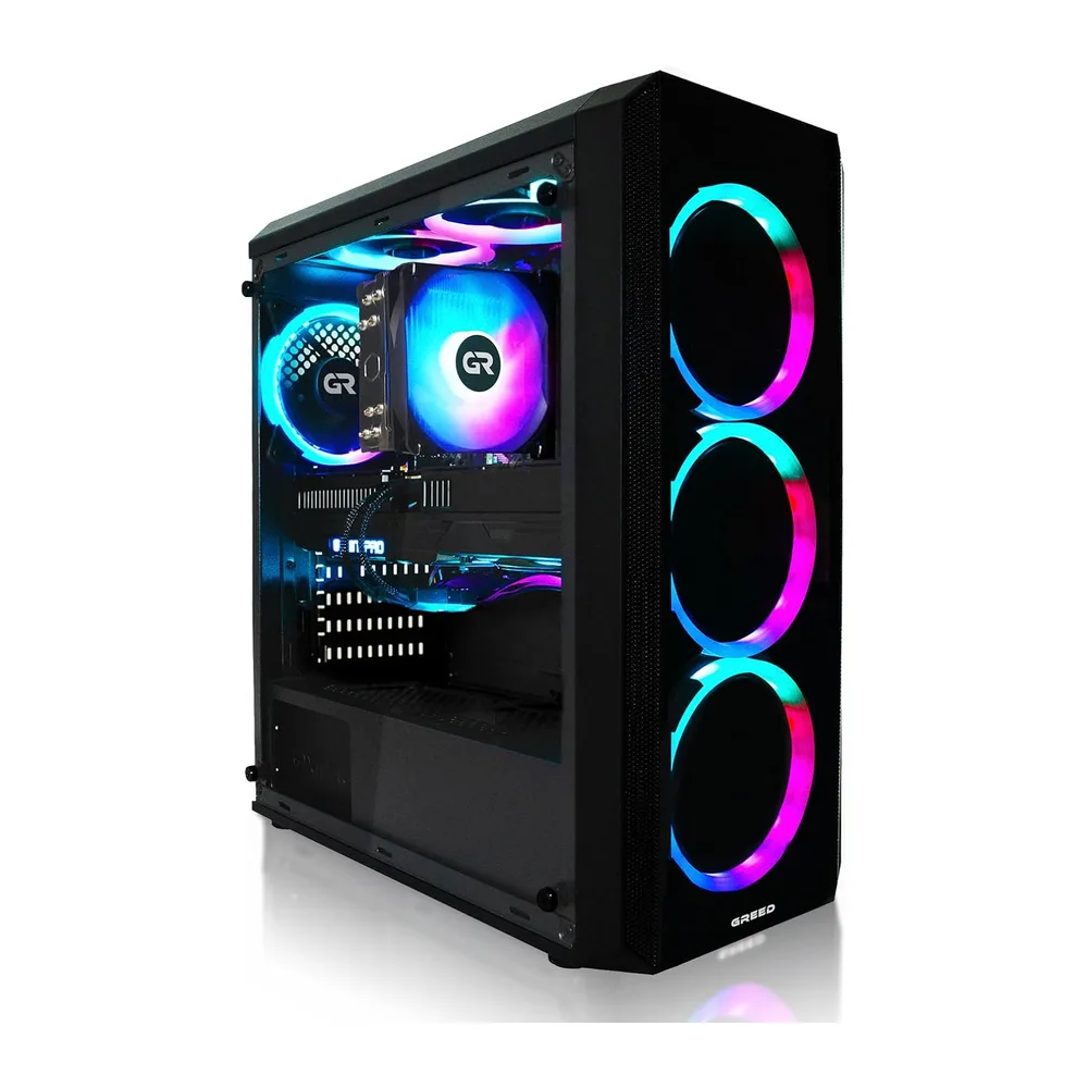 Greed® Mk2 - Gaming PC– AMD Ryzen 7 5700X + AMD Radeon RX 9060 XT (8GB)