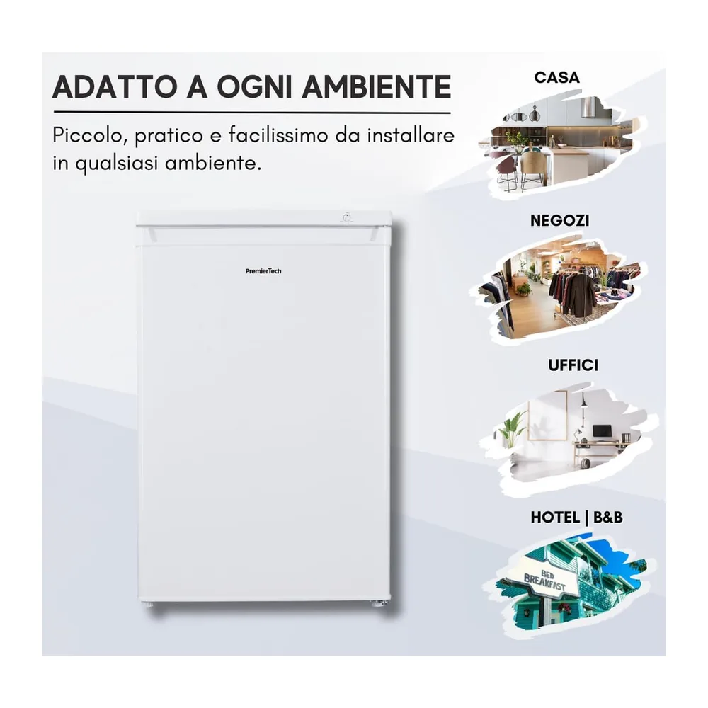 PremierTech Congelatore Verticale 91 Litri Bianco Sotto Tavolo Casa PT91FR [Classe di efficienza energetica E] — 5