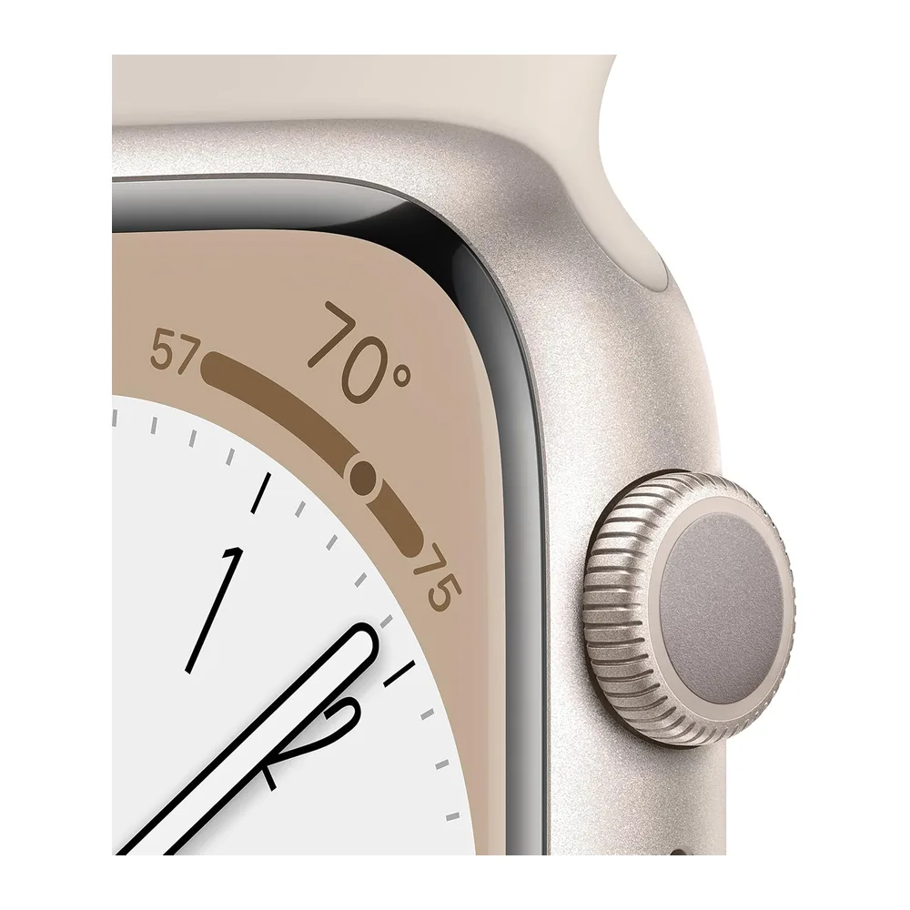 Apple Watch Series 8 (GPS, 45mm) - Case Galassia in Alluminio con Cinturino Sport Galassia, Regolare — 3