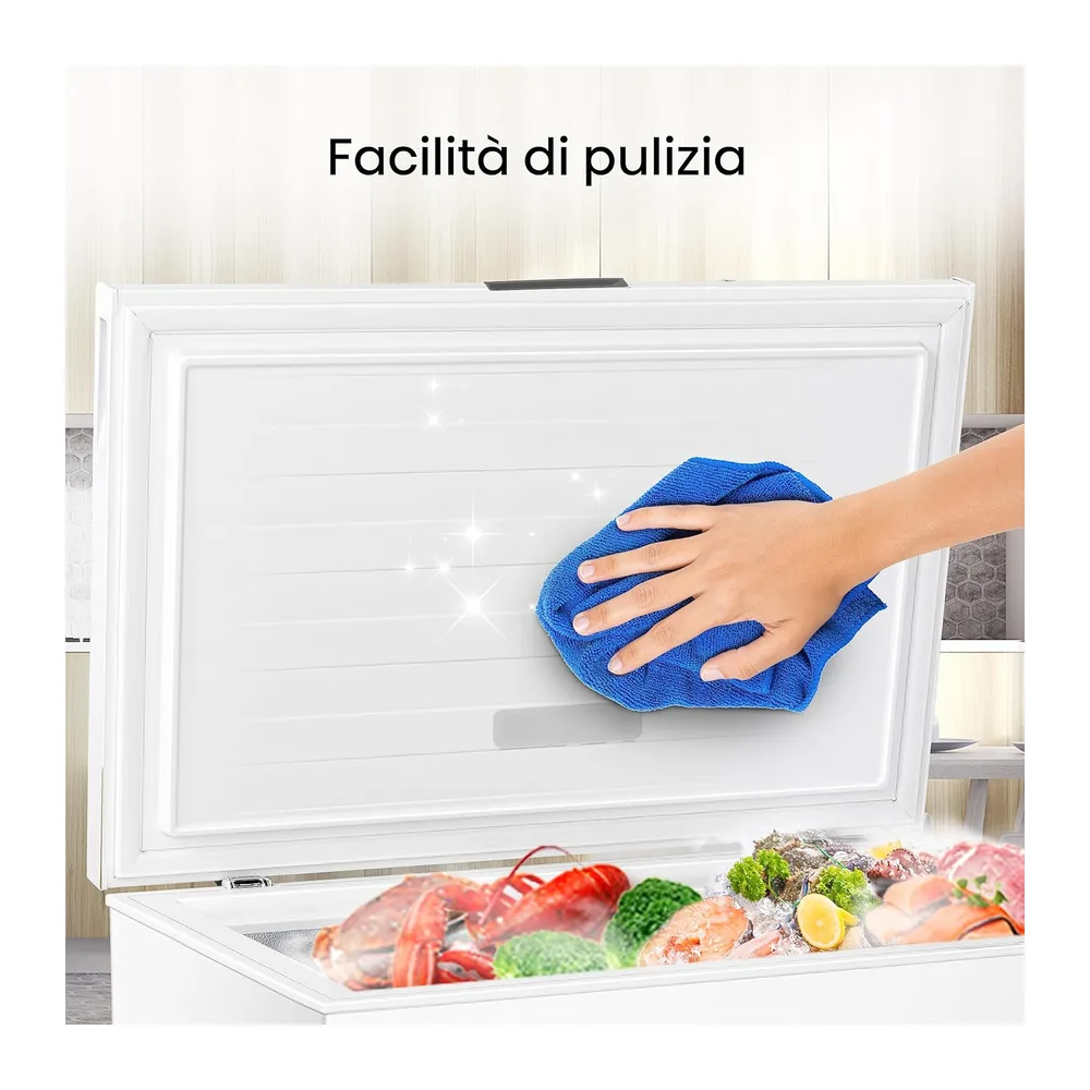 Hisense FC321D4AWLE Congelatore a Pozzo 248 L di capacità — 6