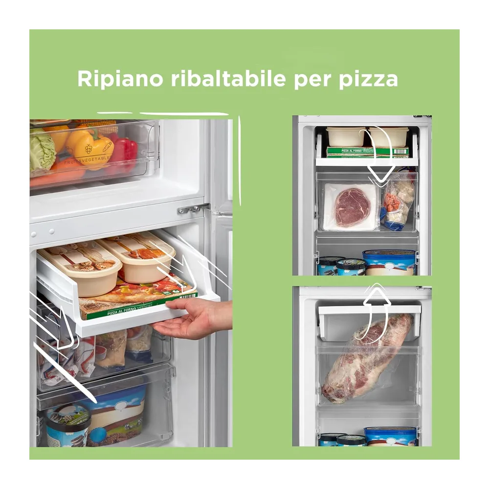 COMFEE' 174L Frigorifero Combinato, Low Frost, RCB169DS2(E) [Classe di efficienza energetica E] — 4