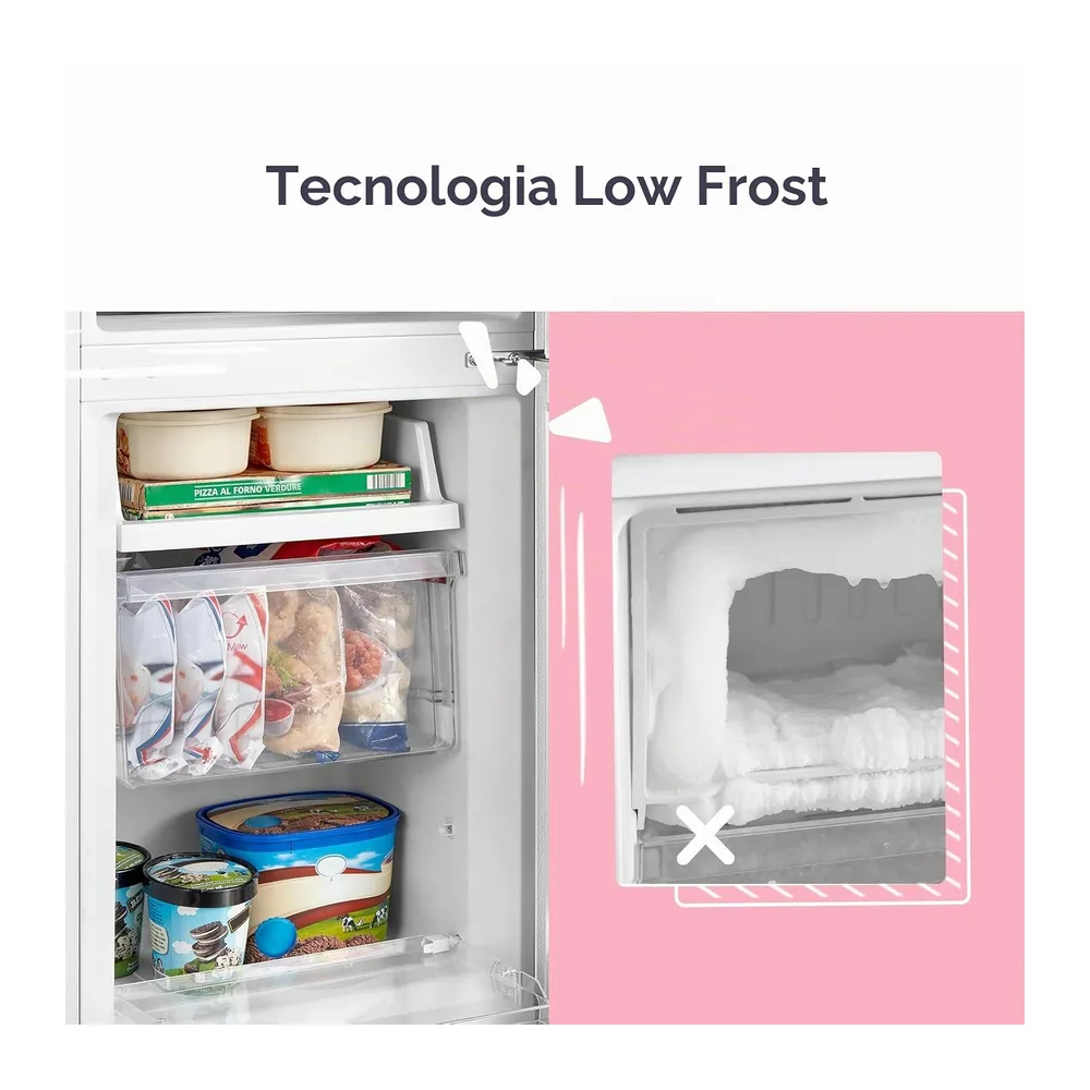 COMFEE' 174L Frigorifero Combinato, Low Frost, RCB169DS2(E) [Classe di efficienza energetica E] — 5