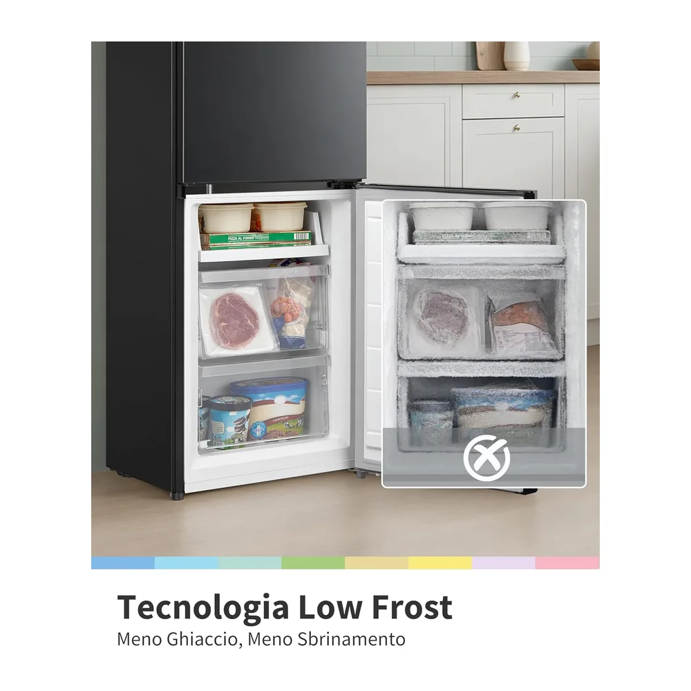 COMFEE' 174L Frigorifero Combinato, Low Frost, RCB169DK2(E) [Classe di efficienza energetica E] — 4