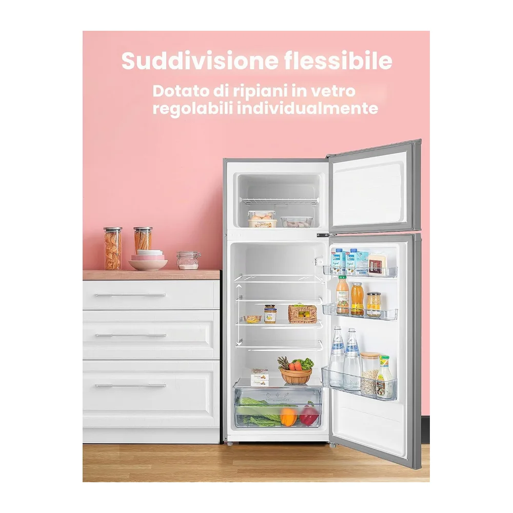 Comfee' Frigo Doppia Porta 200lt E Silver Rct284ds2 [Classe di efficienza energetica E] — 2