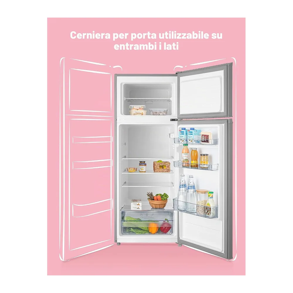 Comfee' Frigo Doppia Porta 200lt E Silver Rct284ds2 [Classe di efficienza energetica E] — 4
