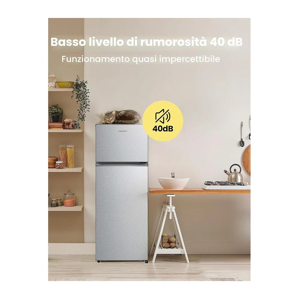Comfee' Frigo Doppia Porta 200lt E Silver Rct284ds2 [Classe di efficienza energetica E] — 5