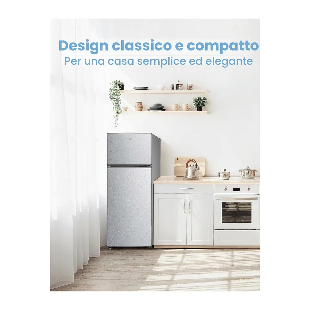 Comfee' Frigo Doppia Porta 200lt E Silver Rct284ds2 [Classe di efficienza energetica E] — 6