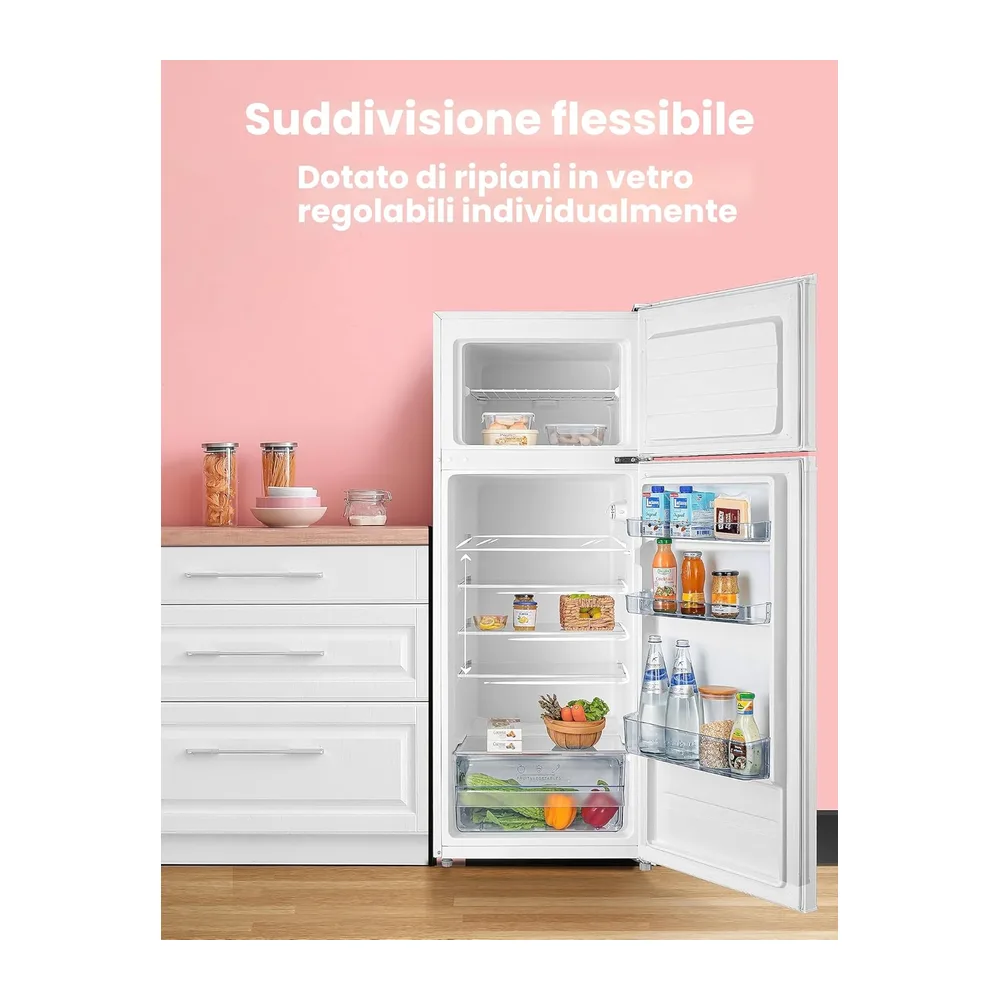 COMFEE' RCT284WH2A frigorifero con congelatore/congelatore superiore/176 kWh/anno/143cm Altezza/Luce — 2