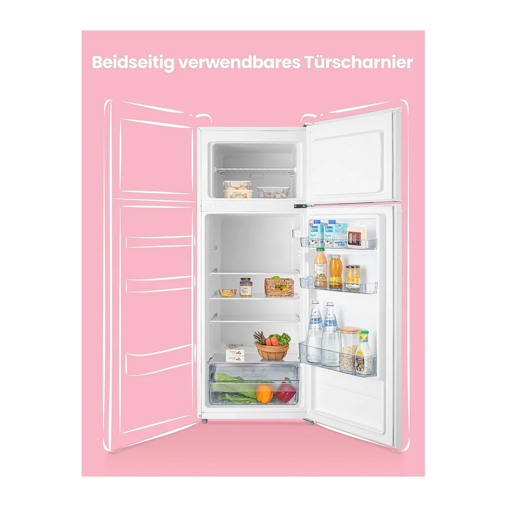 COMFEE' RCT284WH2A frigorifero con congelatore/congelatore superiore/176 kWh/anno/143cm Altezza/Luce — 4