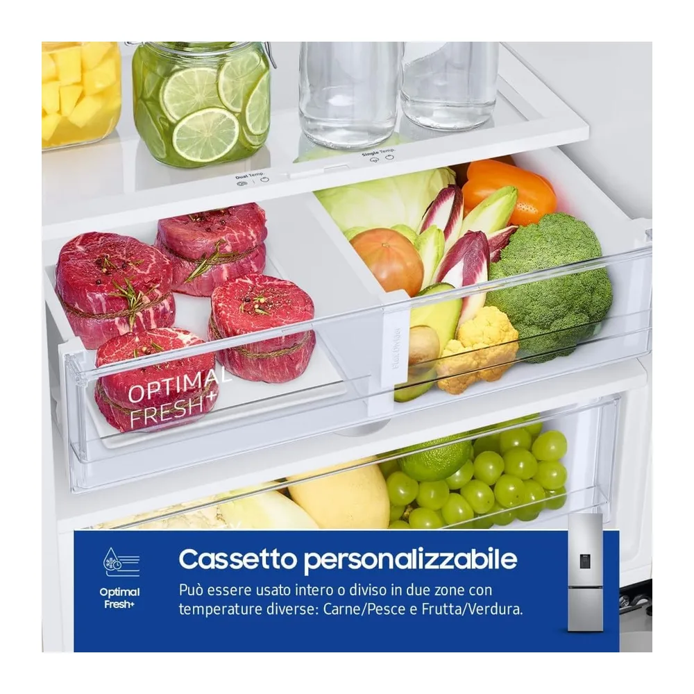 Samsung Frigorifero Combinato EcoFlex AI RB38C634DSA/EF con Dispenser dell'Acqua — 4
