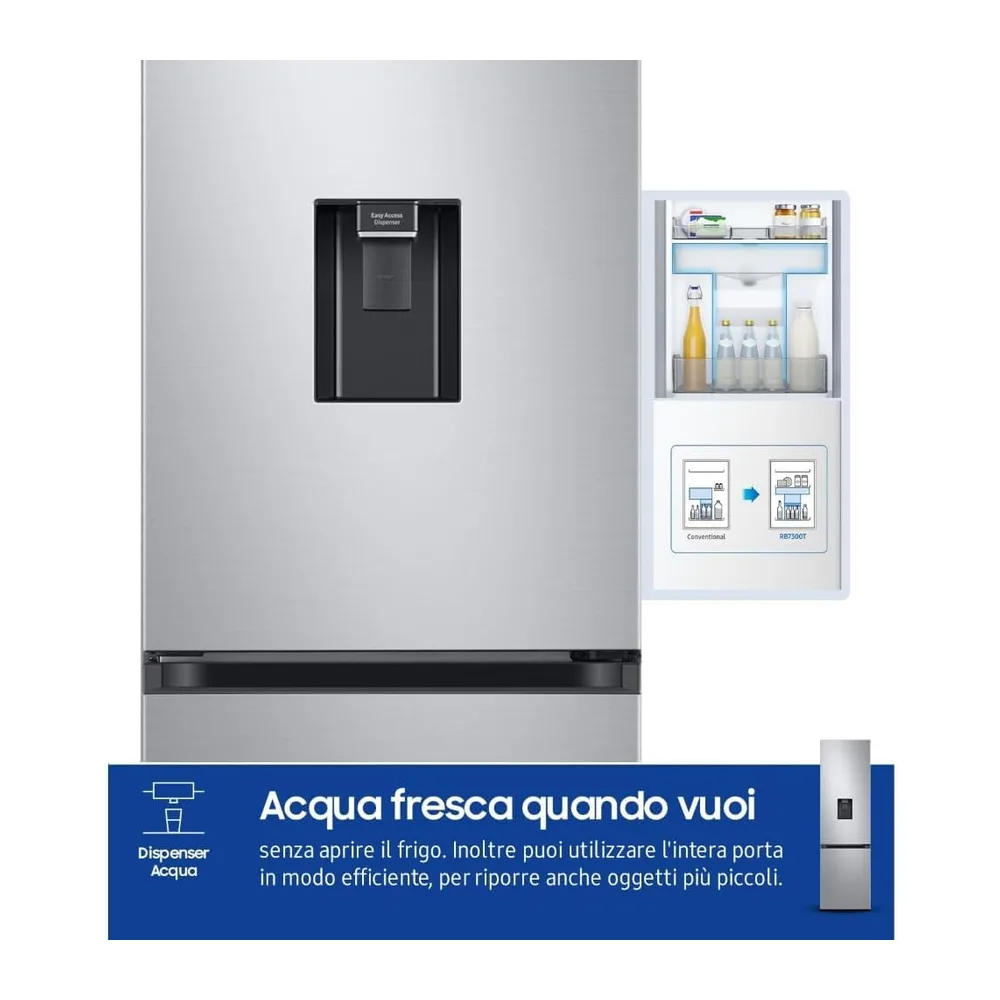 Samsung Frigorifero Combinato EcoFlex AI RB38C634DSA/EF con Dispenser dell'Acqua — 6