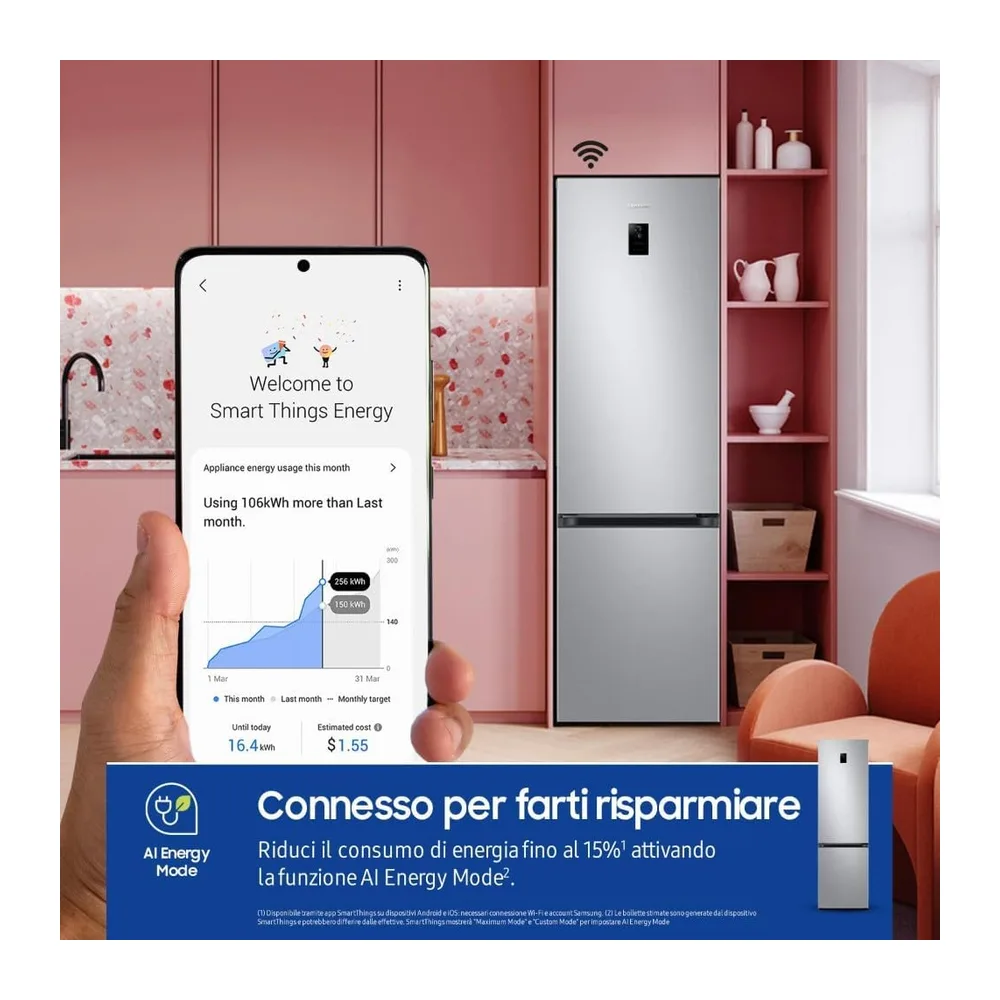 Samsung EcoFlex AI RB38C672CSA/EF Frigorifero Combinato — 3