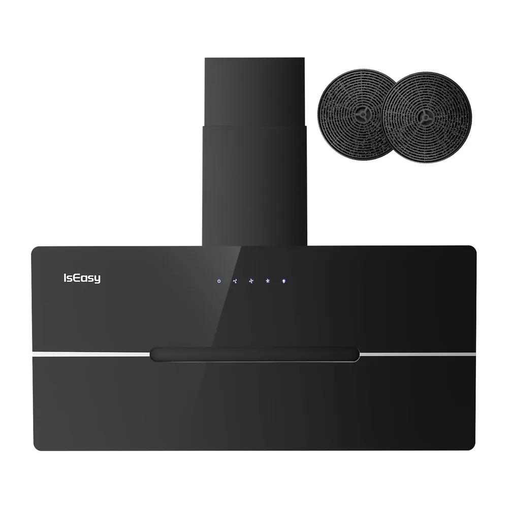 IsEasy Cappa Cucina, Cappa Aspirante 90cm di Scarico/Ricircolo con 578 m³/h Forte Potenza di Aspirazione, 3 — 4