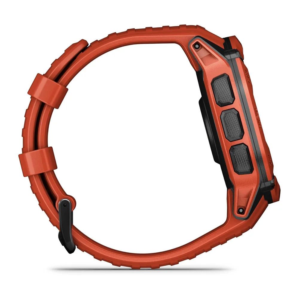 Garmin Instinct 2X Solar 2,79 cm (1.1") MIP 50 mm Numérique 176 x 176 pixels Écran tactile Rouge GPS — 5