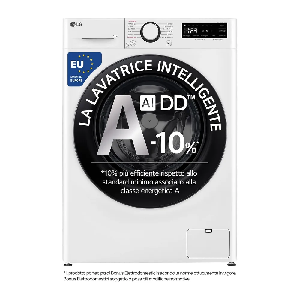 LG AI DD F4R3011NSWB Lavatrice Classe A -10%