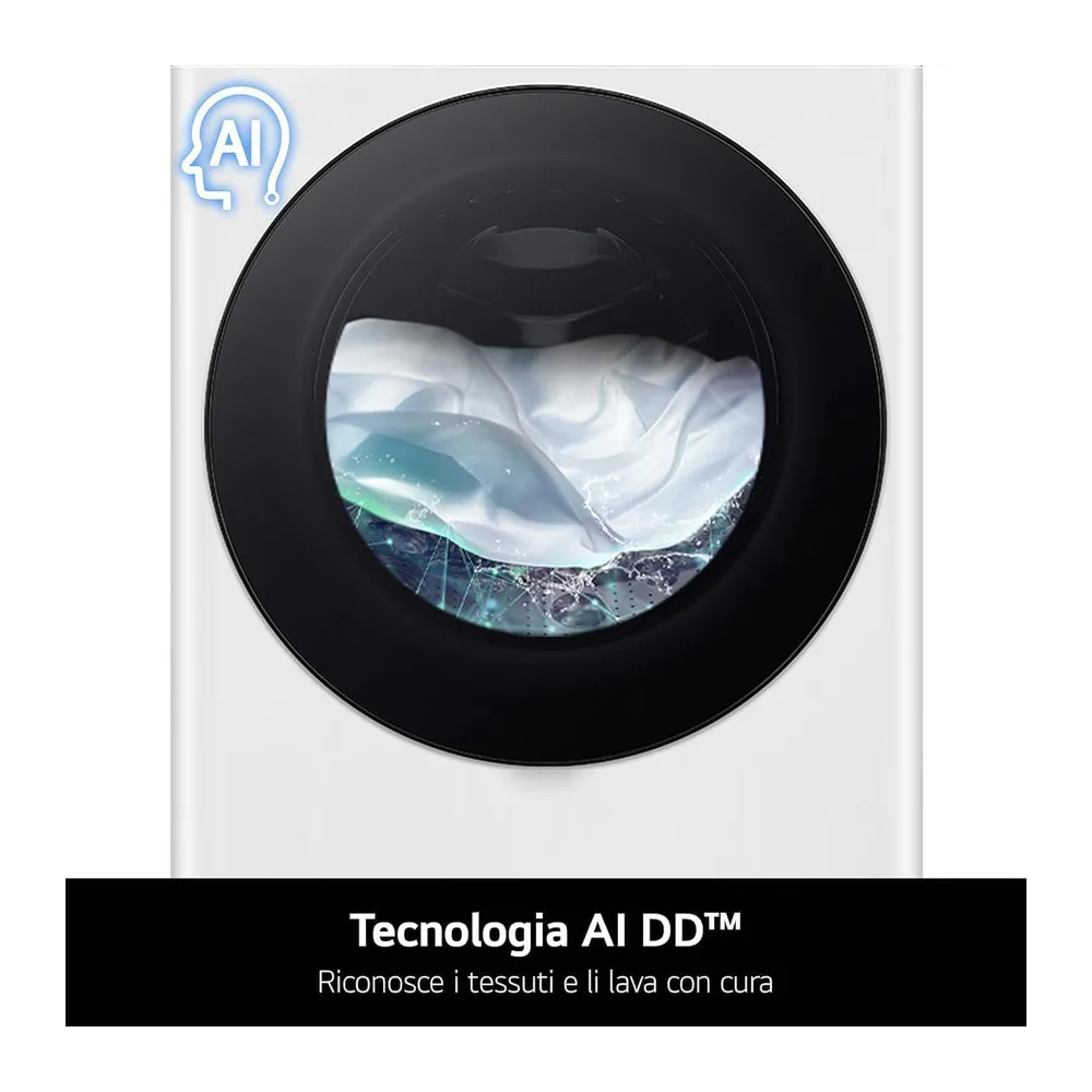 LG AI DD F4R9009TPWC Lavatrice 9kg Classe A -40% — 5