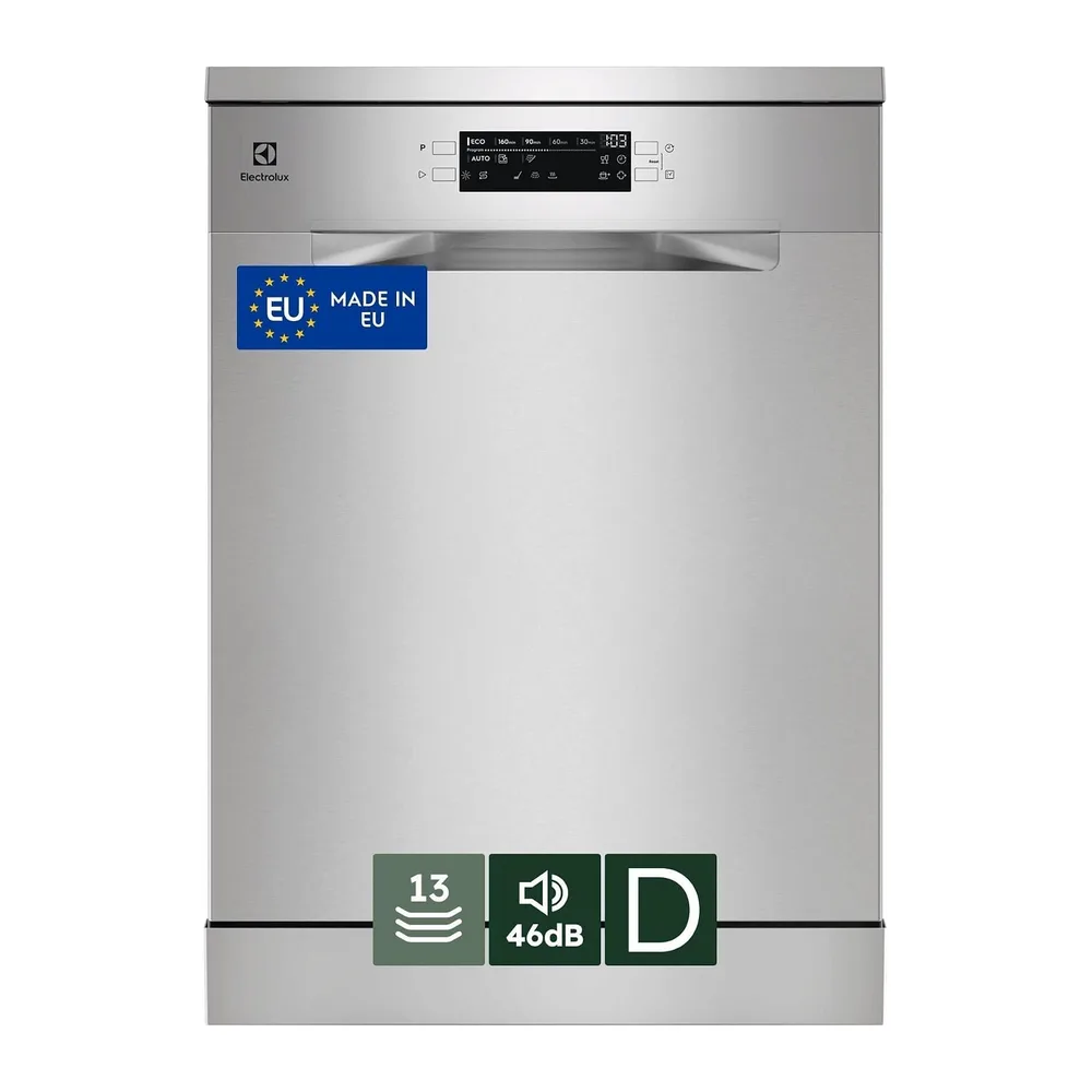 Electrolux ESA47300SX Lavastoviglie Libera Installazione 60 cm Inox [Classe di efficienza energetica D]