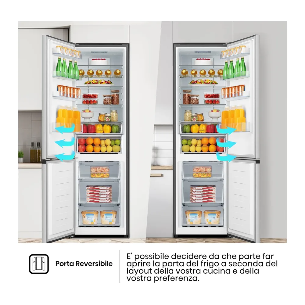 Hisense MC60331IE Frigorifero Combinato, Libera installazione, Total No frost, Ventilazione MultiFlow, Doppia — 4