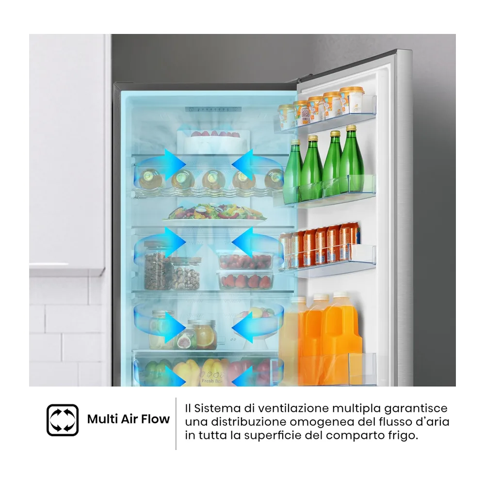 Hisense MC60331IE Frigorifero Combinato, Libera installazione, Total No frost, Ventilazione MultiFlow, Doppia — 6