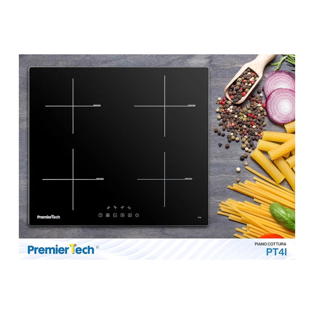 PremierTech Piano Cottura Induzione 4 Zone 60cm Incasso Cucina Moderna PT4I — 3