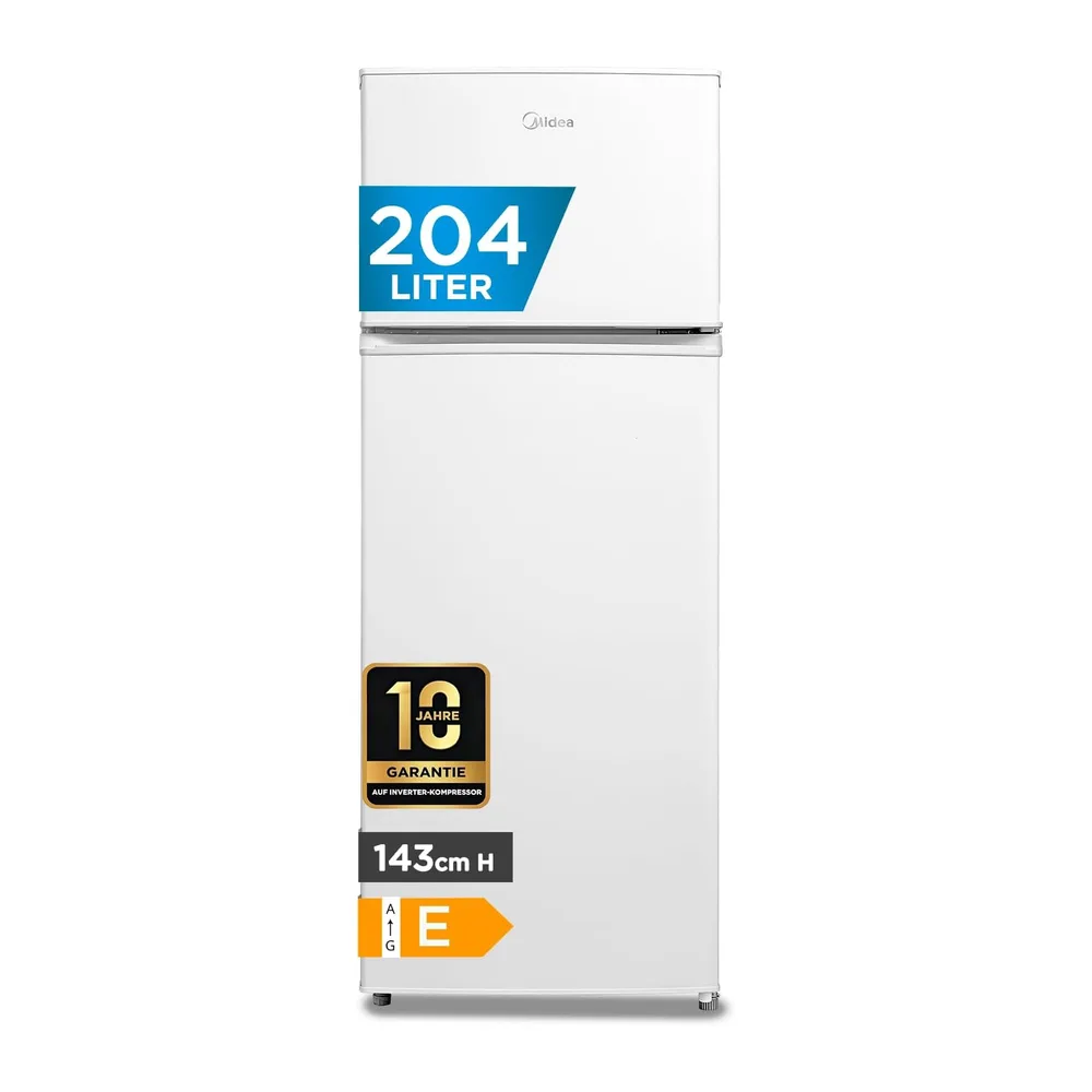 Midea 204L Frigo Doppia Porta, Compressore Inverter, MERT210FGE01 [Classe di efficienza energetica E]