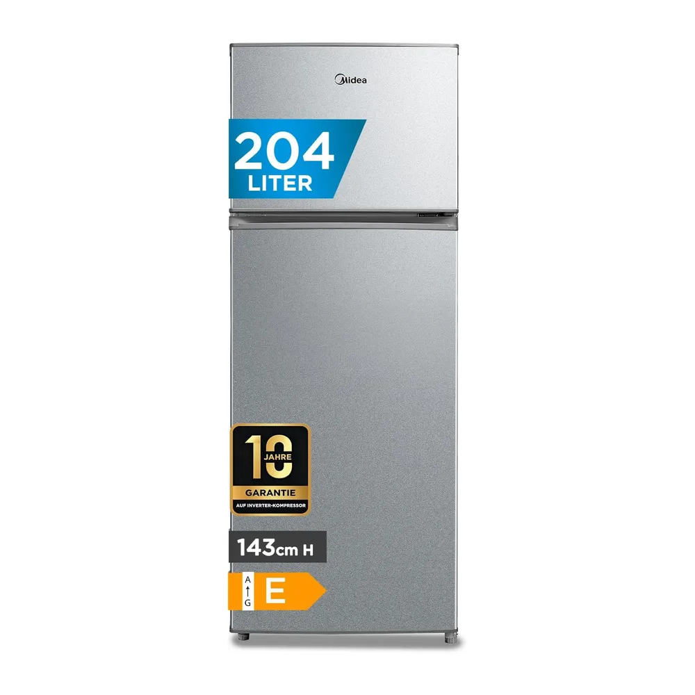 Midea 204L Frigo Doppia Porta, Compressore Inverter, MERT210FGE50 [Classe di efficienza energetica E]