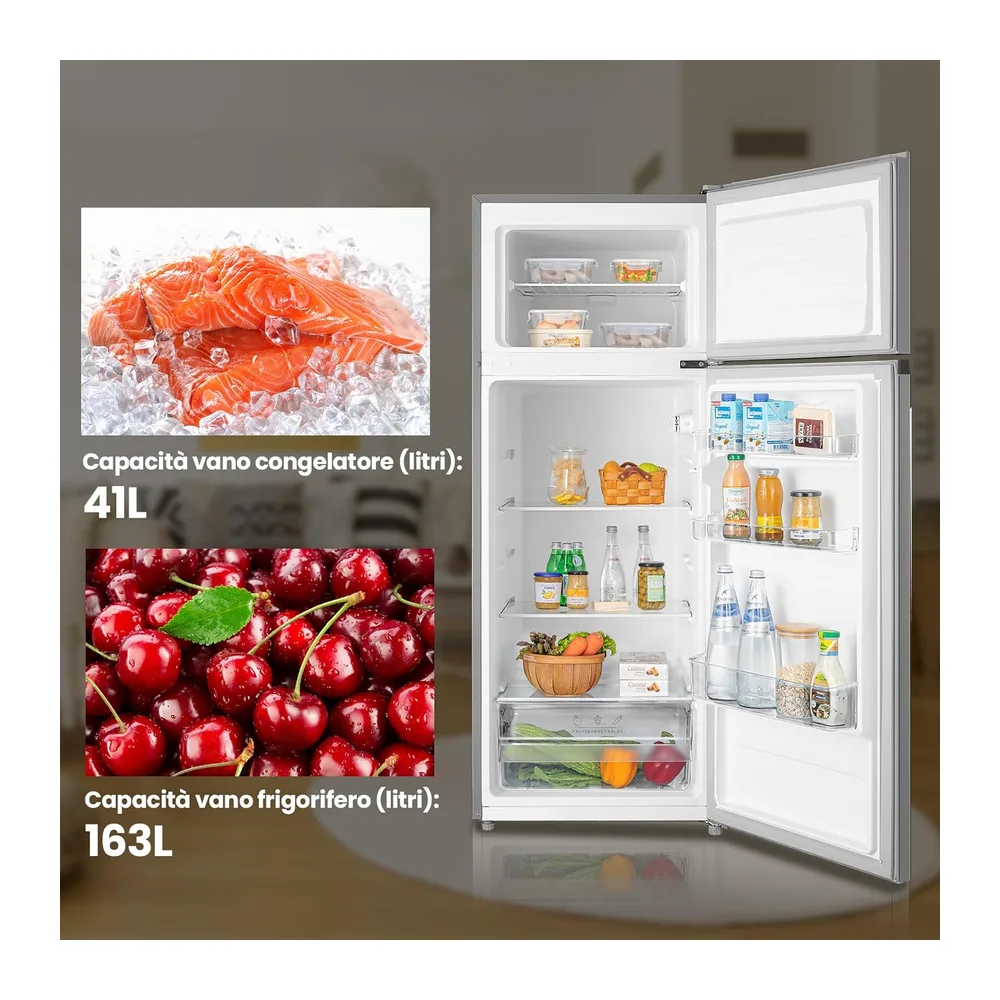 Midea 204L Frigo Doppia Porta, Compressore Inverter, MERT210FGE50 [Classe di efficienza energetica E] — 3