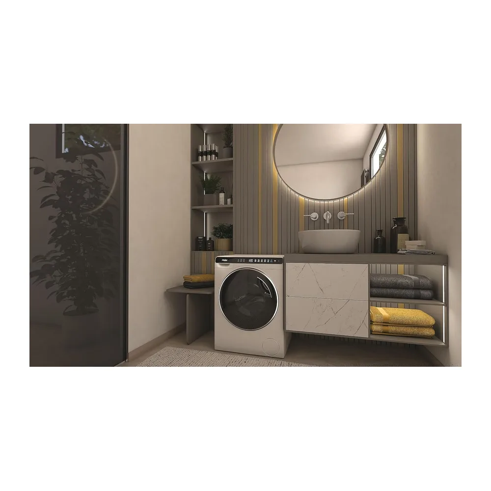 Haier Mini Drum Lavatrice Slim 5 Kg, Libera Installazione, Carica Frontale, Classe A, 1200 Giri, 6 Programmi, — 6