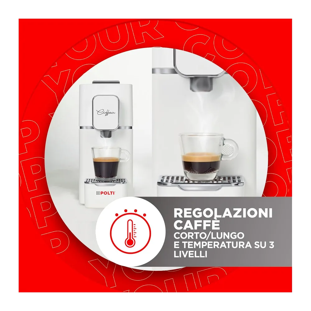 Polti Coffea S15W, Macchina per Caffè Espresso a Cialde E.S.E. da 44 mm — 5