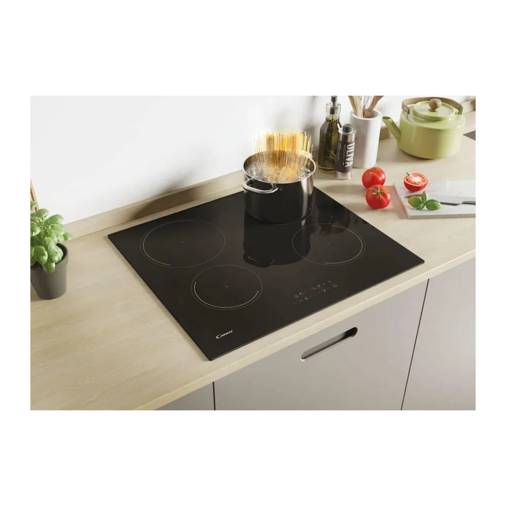 Candy Idea KRCDJ642 Nero Da incasso 59 cm Piano cottura a induzione 4 Fornello(i) [Classe di efficienza — 3