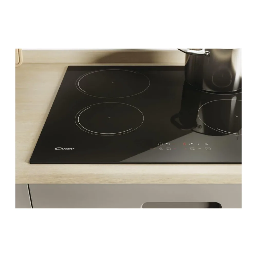 Candy Idea KRCDJ642 Nero Da incasso 59 cm Piano cottura a induzione 4 Fornello(i) [Classe di efficienza — 5