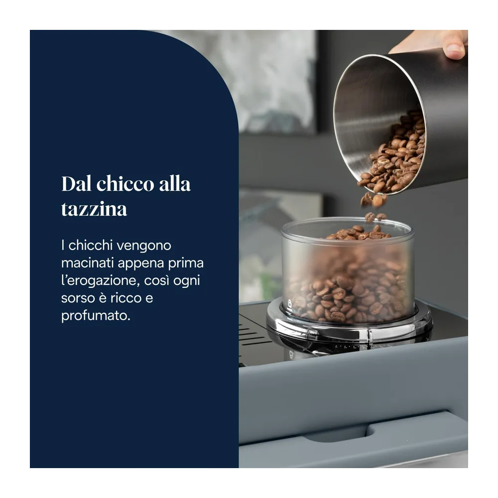 De'Longhi Rivelia Perfetto EXAM440.55.G - Macchina da caffè Automatica, Chicchi Macinati al Momento, — 3