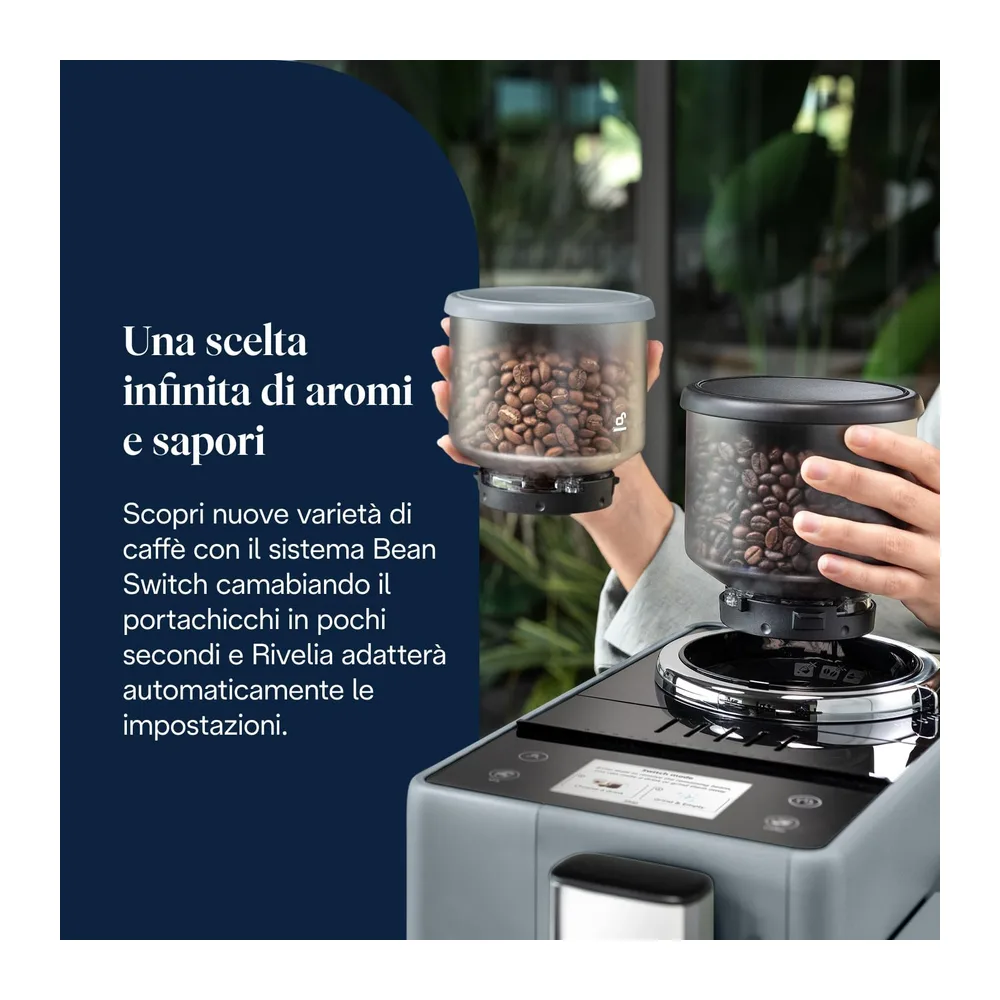 De'Longhi Rivelia Perfetto EXAM440.55.G - Macchina da caffè Automatica, Chicchi Macinati al Momento, — 4