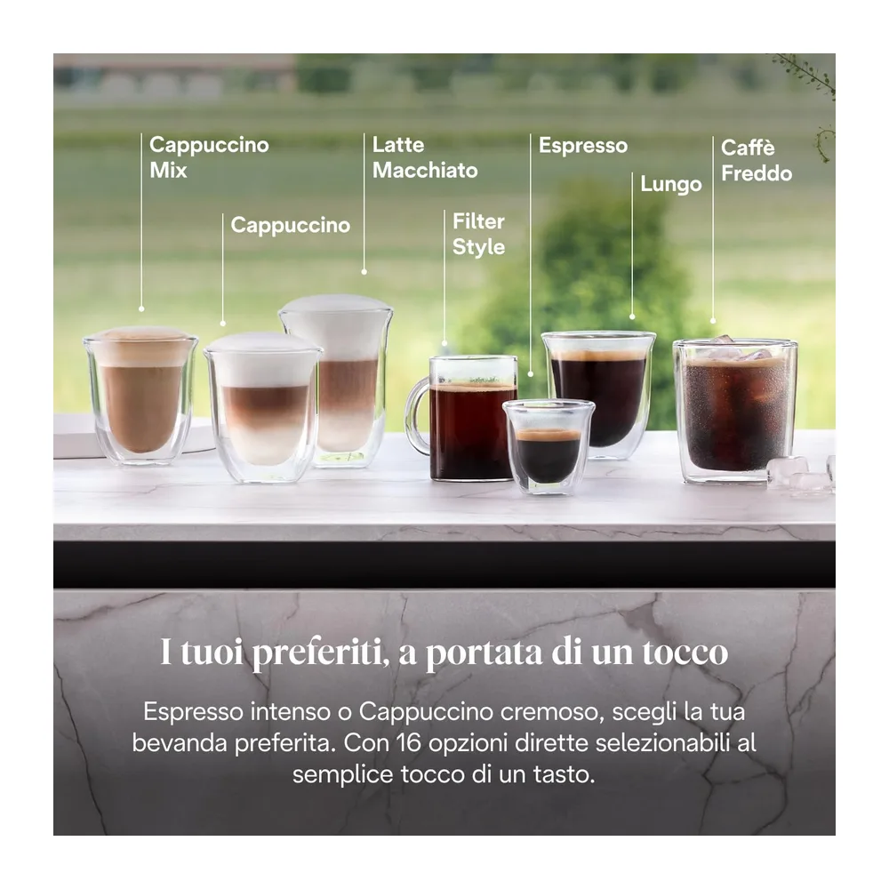 De'Longhi Rivelia Perfetto EXAM440.55.G - Macchina da caffè Automatica, Chicchi Macinati al Momento, — 5