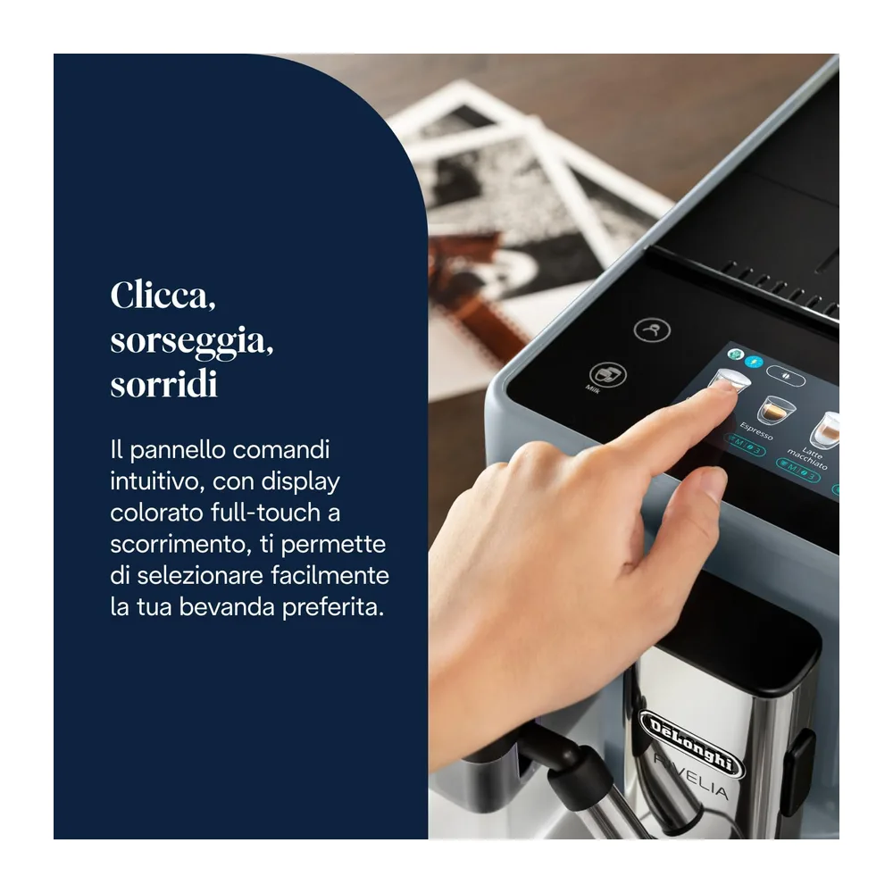 De'Longhi Rivelia Perfetto EXAM440.55.G - Macchina da caffè Automatica, Chicchi Macinati al Momento, — 6