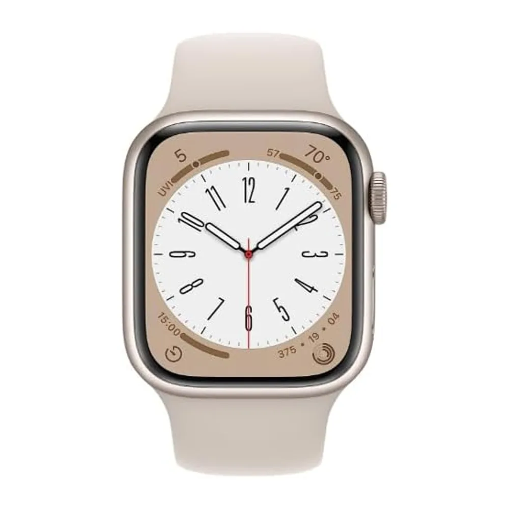 Apple Watch Series 8 (GPS, 41 mm) Starlight Aluminium Case with Starlight Sport Band, One size(Ricondizionato) — 2