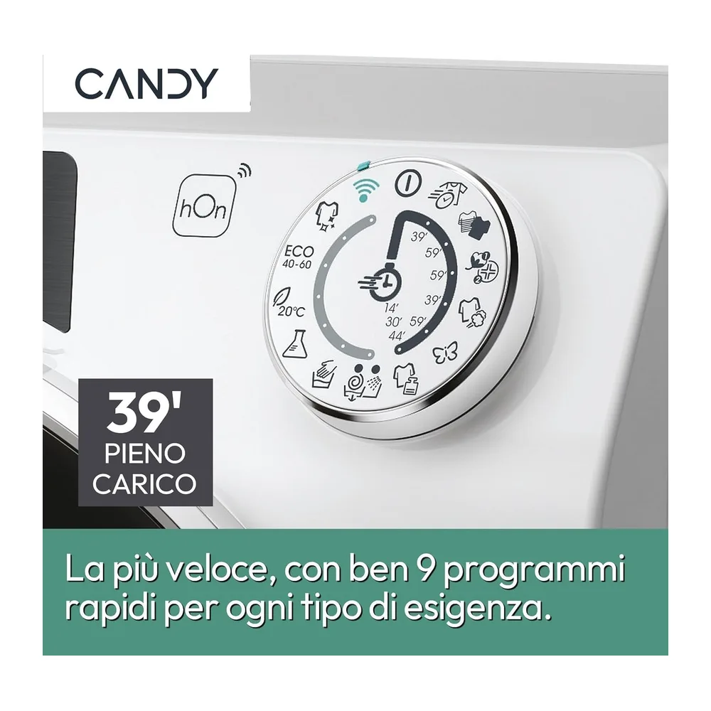 Candy RapidÓ PRO RP 4116BWMBC/1-S Lavatrice Caricamento Frontale 11 kg 1400 Giri/min Bianco — 5
