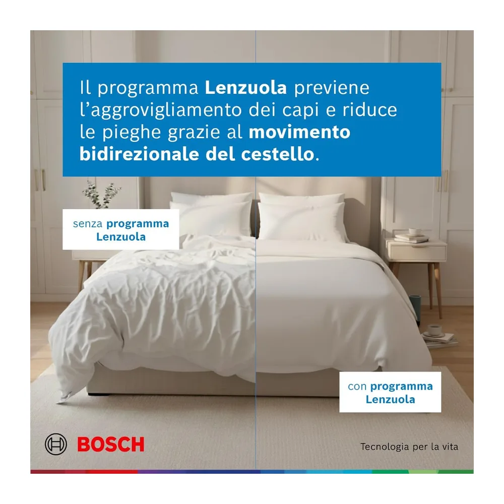 Bosch WQG245D0IT Serie 6 Asciugatrice a pompa di calore 9kg Bianco [Classe di efficienza energetica C] — 6