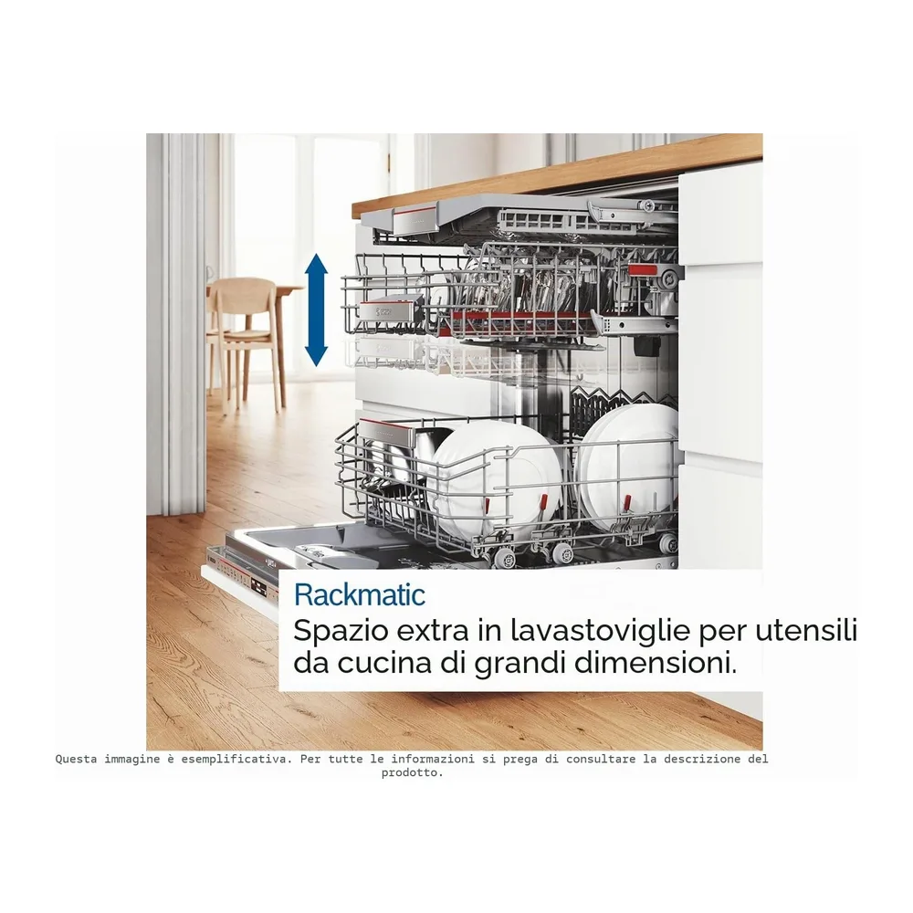 Bosch Serie 4, lavastoviglie indipendente, 60 cm, Silver Inox, SMS4EMI06E [Classe di efficienza energetica B] — 6
