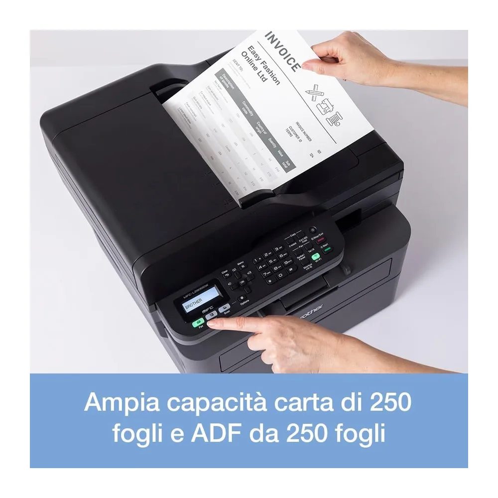 Brother MFCL2800DW | Multifunzione Laser Monocromatica (B/N)|32 ppm|Stampa Fronte/Retro|WiFi,LAN,USB| Inbox — 4