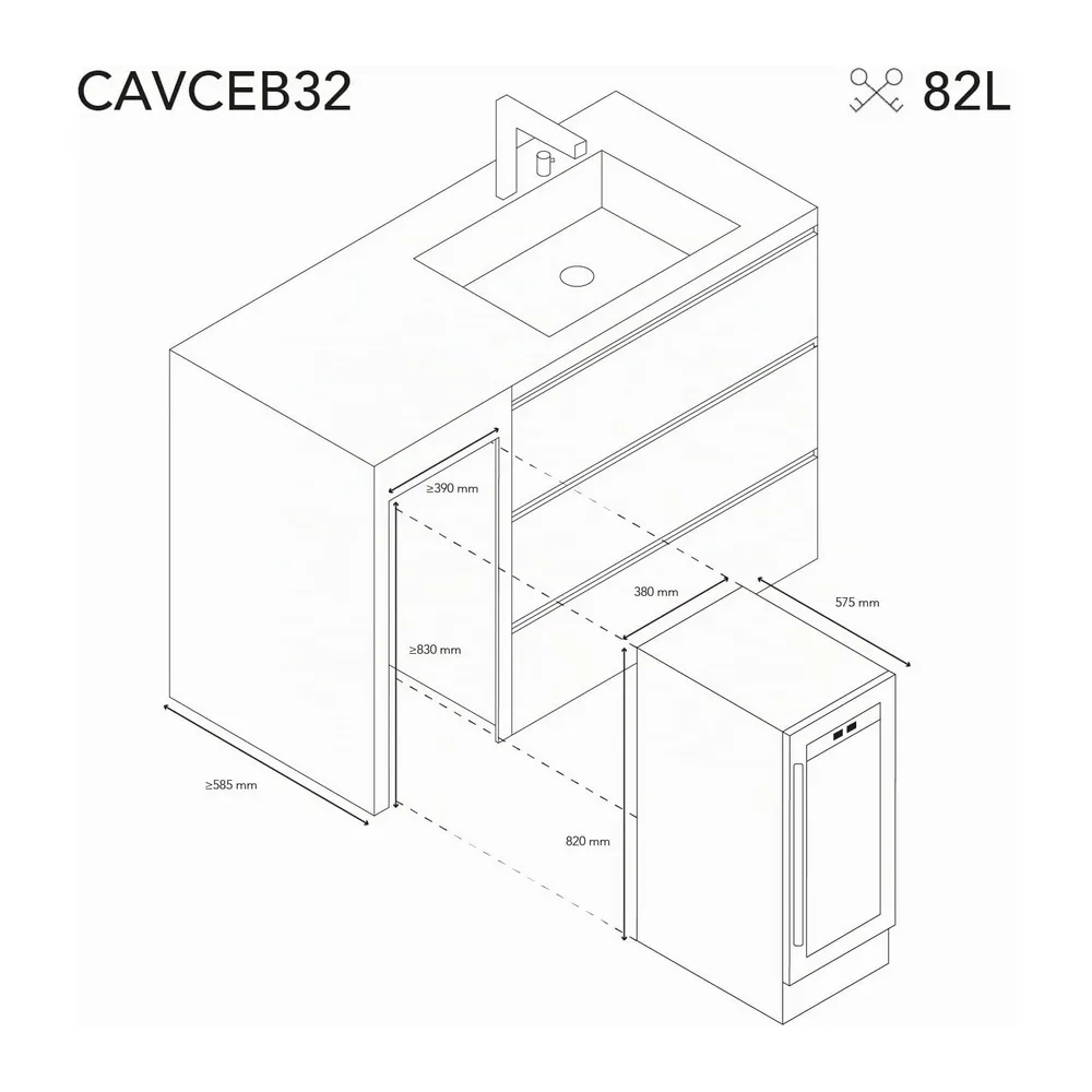Les Petits Champs Cantinetta da vino CAVCEB32 — 6