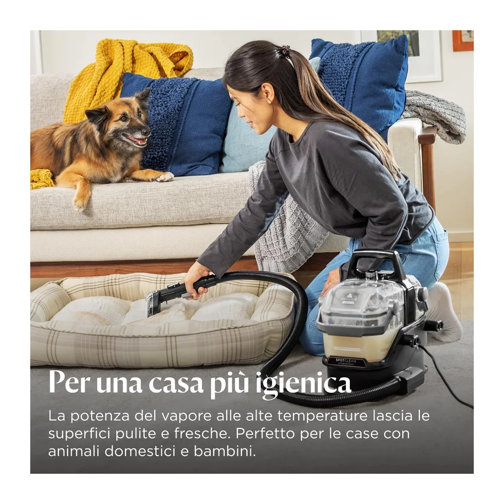BISSELL SpotClean HydroSteam Lavatappeti 1000W 3689N — 4
