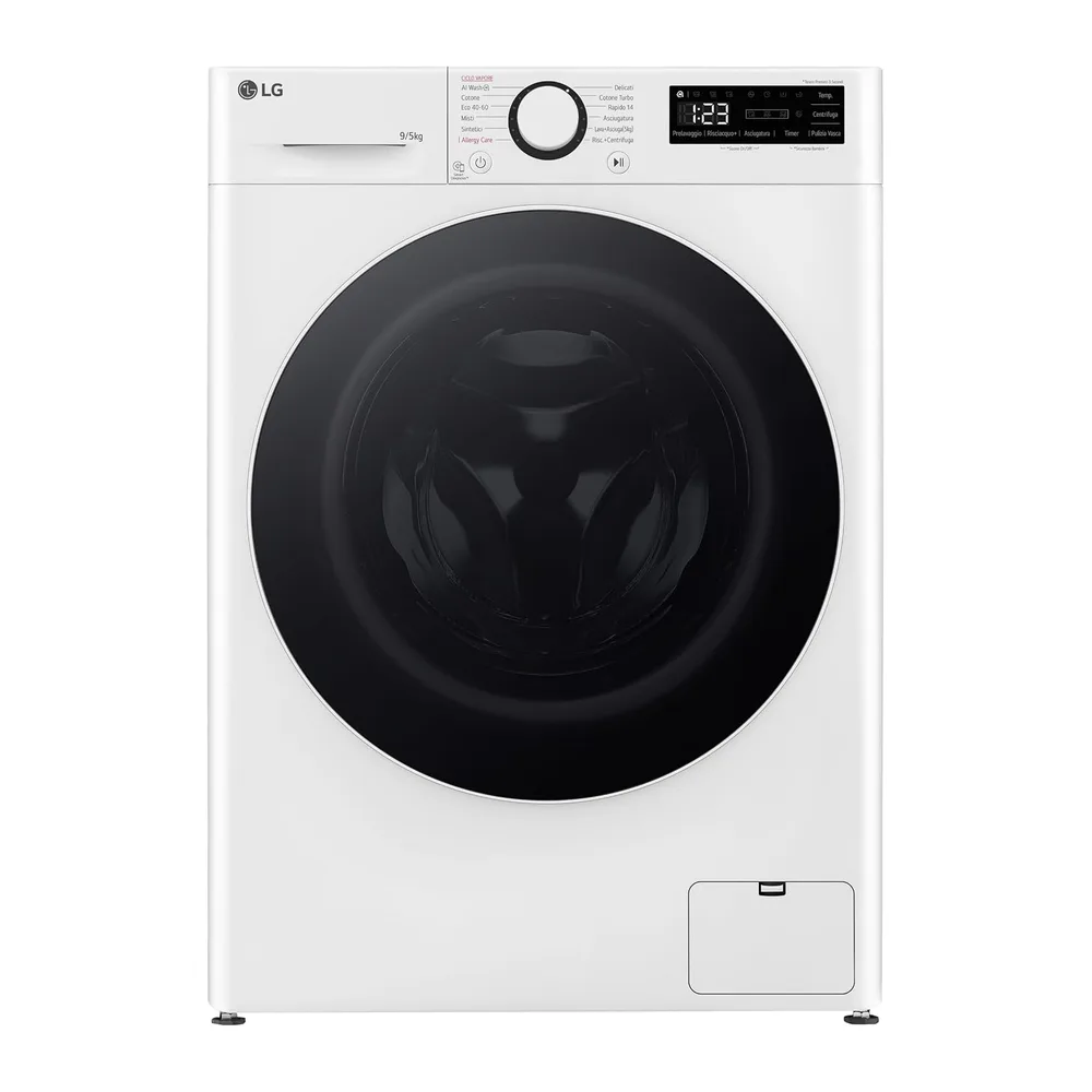 LG Lavasciuga Slim 9/5kg, Serie R5, Classe A -10%/E - D2R5S09TSWW [Classe di efficienza energetica A] — 2