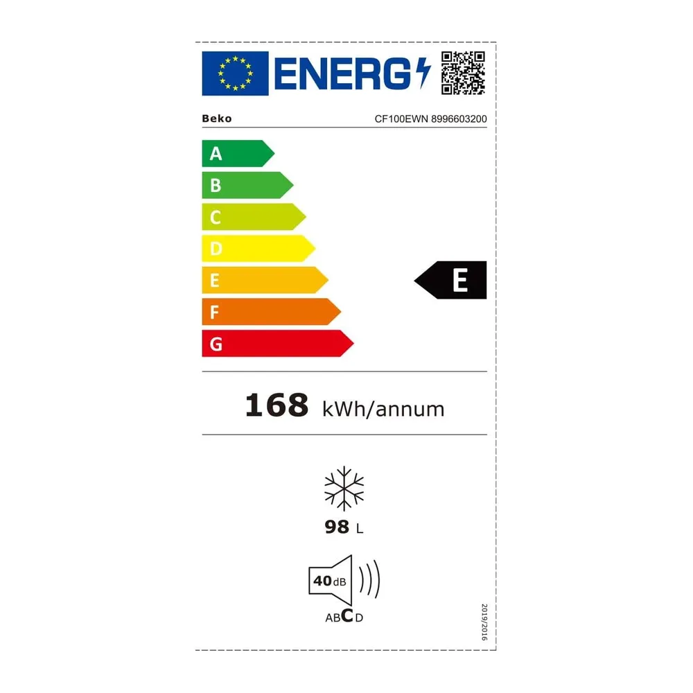 BEKO - CF100EWN - Congelatore Orizzontale Statico, Classe E [Classe di efficienza energetica E] — 3