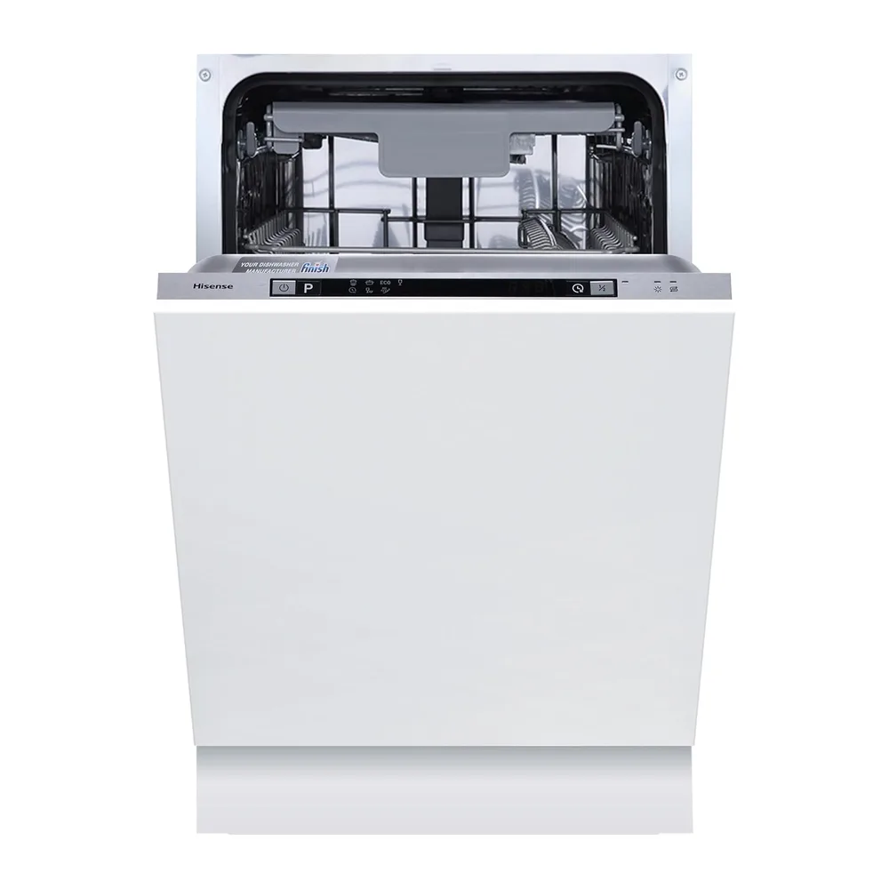 Hisense HV523E10, Lavastoviglie slim, Classe E, 10 coperti, 47db, 7 programmi, terzo cesto, partenza