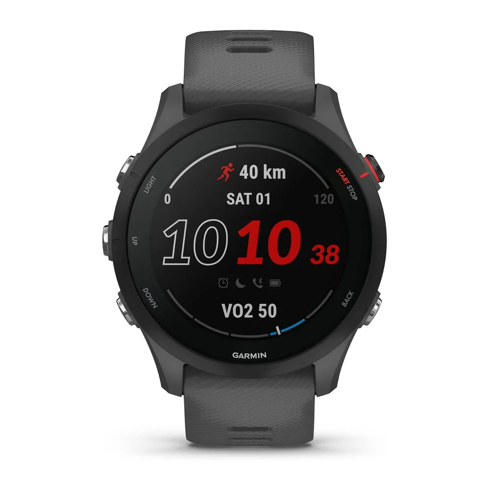 Garmin Forerunner 255 (Ricondizionato), Smartwatch per la corsa, 46mm, GPS multi-band, Cardio, VO2max,