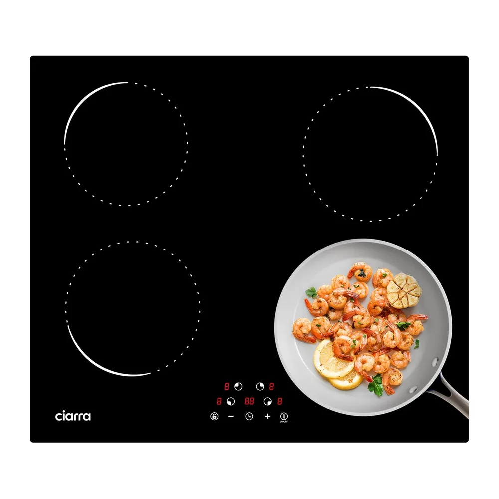 Ciarra Piano Cottura a Induzione 4 Fuochi 60 cm 6000W