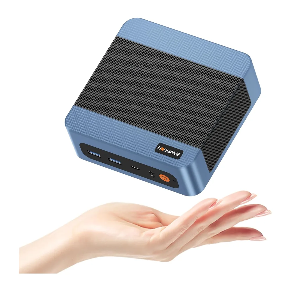 BOSGAME E5 Mini PC Windows 11 Pro, AMD Ryzen 3 5300U (fino a 3.8GHz), 8GB DDR4 256GB SSD, Mini PC Ryzen con